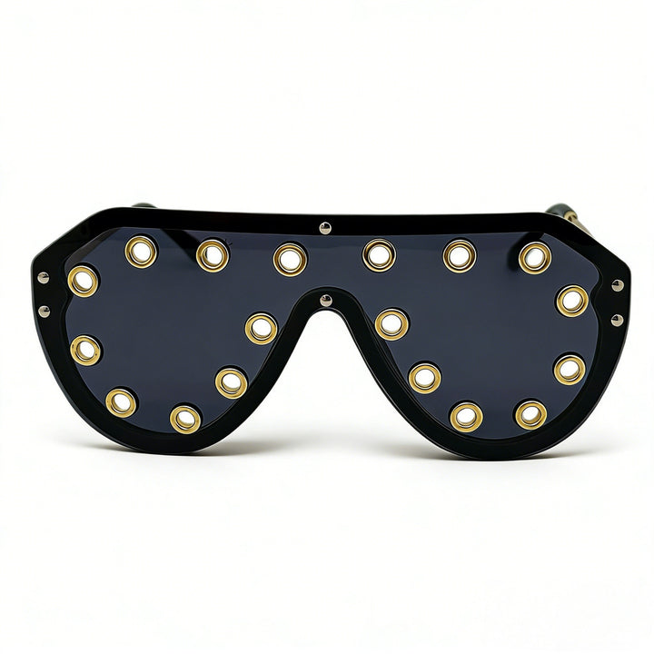 Women's statement sunglasses in futuristic design with decorative elements Stornfield