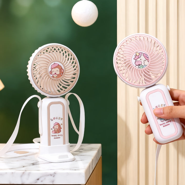 Ladies Portable Hand Fan with Cute Design Stornfield