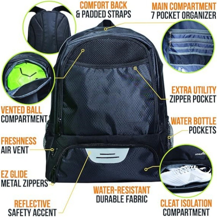 Versatile Soccer Equipment Backpack Stornfield