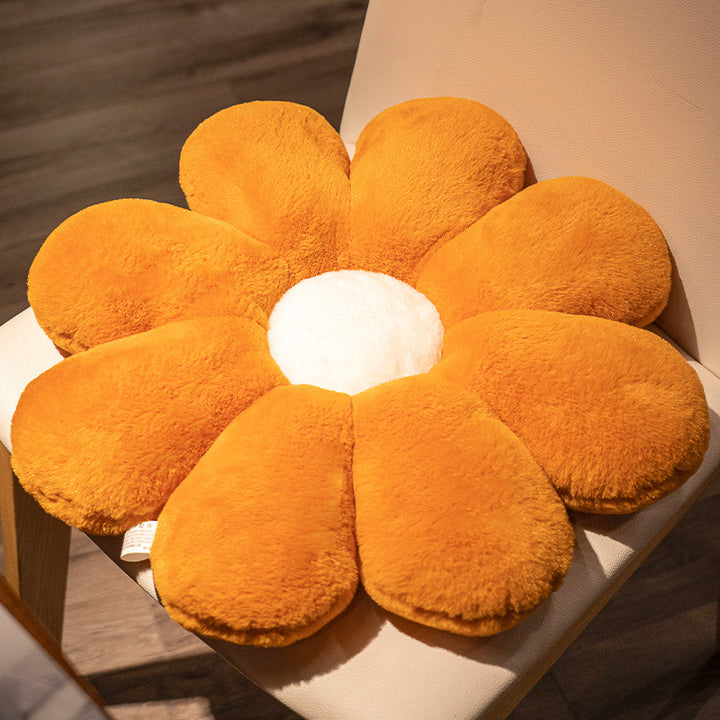 Plush seat cushion in flower shape Stornfield