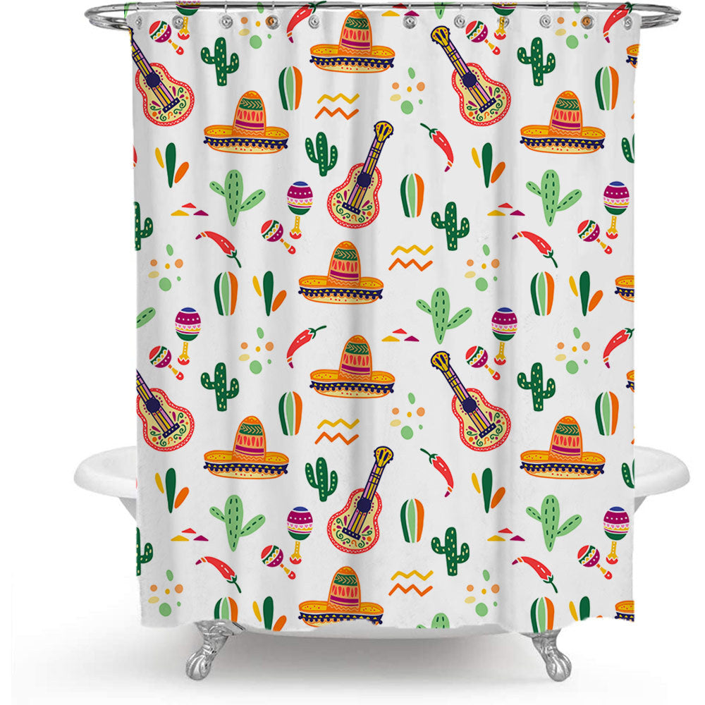 Coffee-Themed Shower Curtain Stornfield