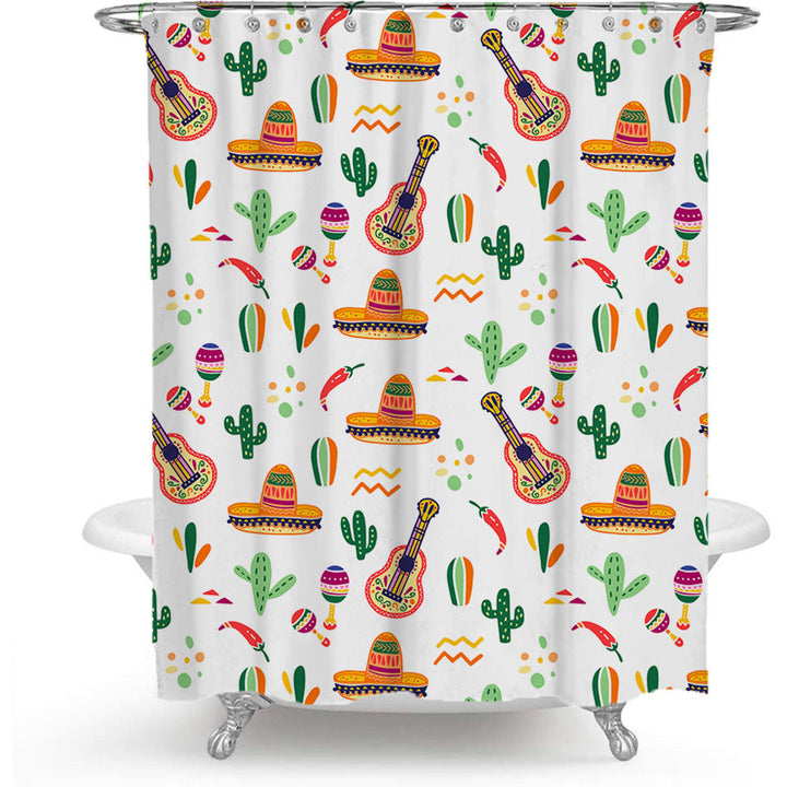 Coffee-Themed Shower Curtain Stornfield