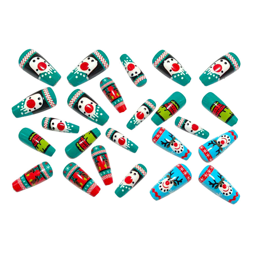 Artificial nails with festive Christmas design Stornfield