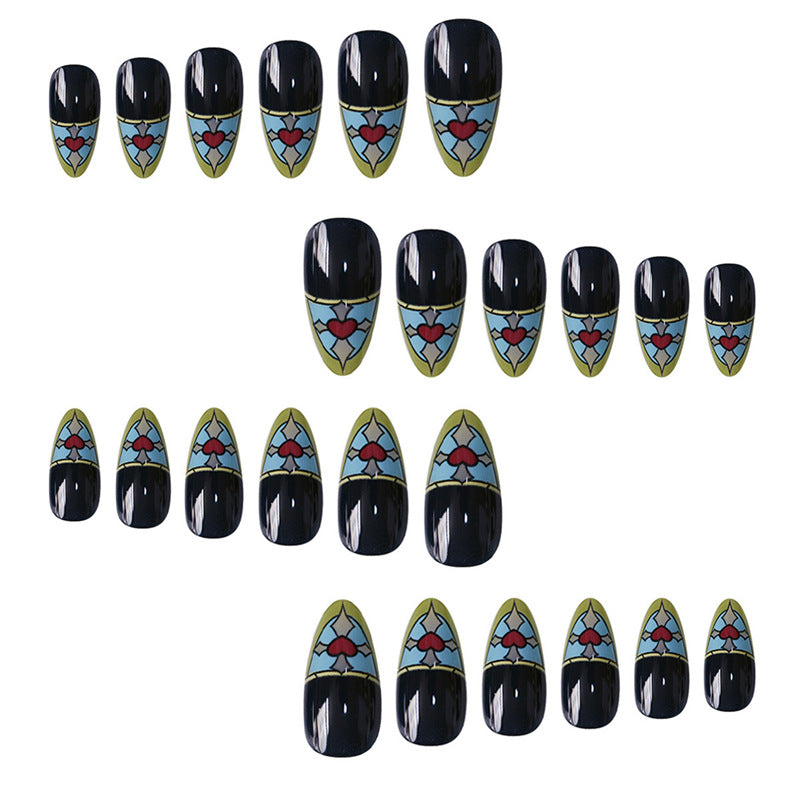 Stained Glass Inspired Press-On Nails Stornfield