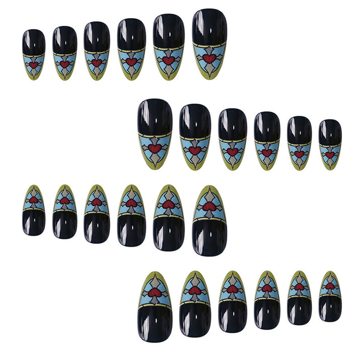 Stained Glass Inspired Press-On Nails Stornfield