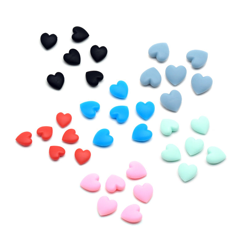 Decorative Heart Shaped Rubber Charms Stornfield