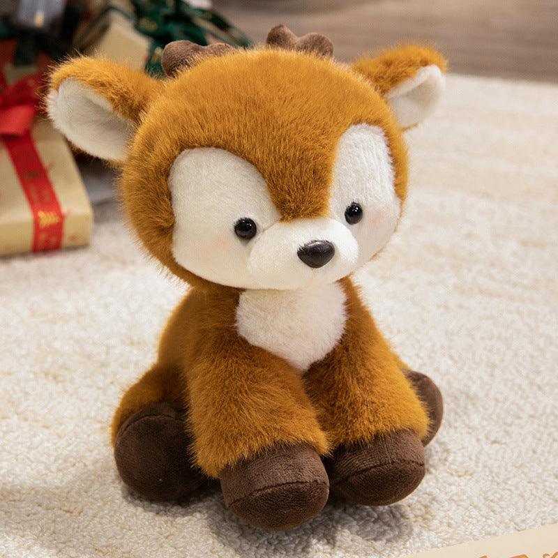 Soft Plush Sitting Deer Stuffed Animal with Ultra-Soft Fur Stornfield