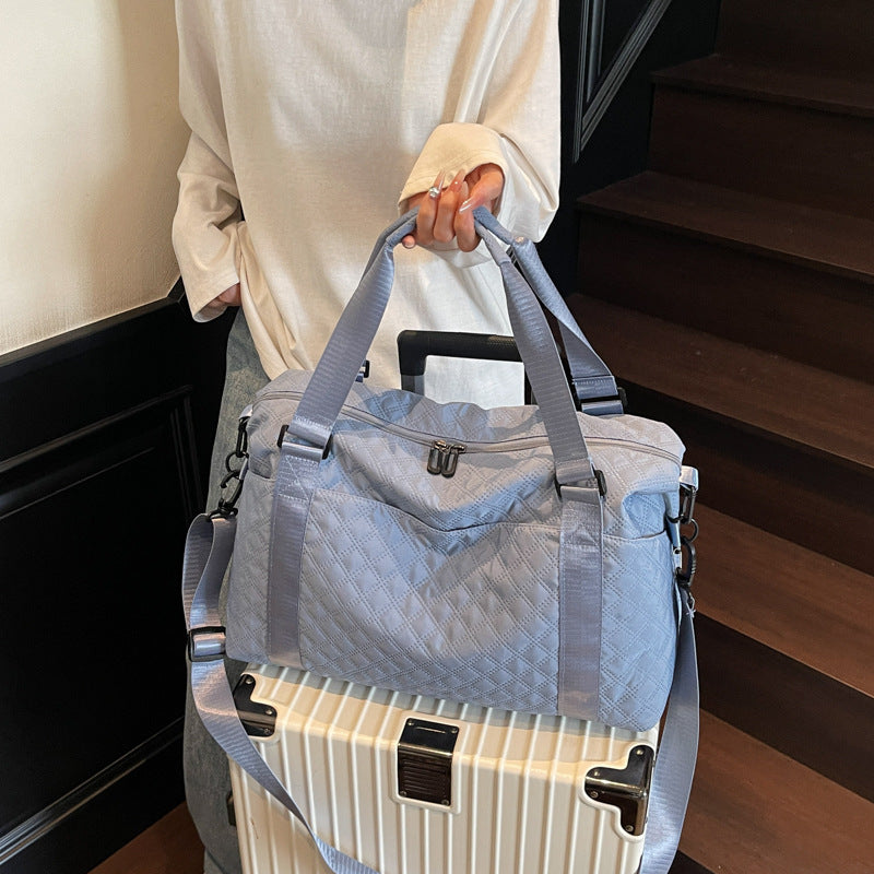 Quilted Fabric Travel Duffle Bag Stornfield
