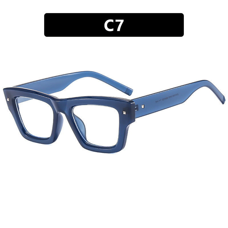 Ladies fashionable rectangular glasses with multifaceted design Stornfield