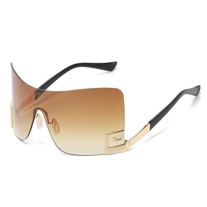 Women's Oversized Shield Sunglasses with Extravagant Design Stornfield