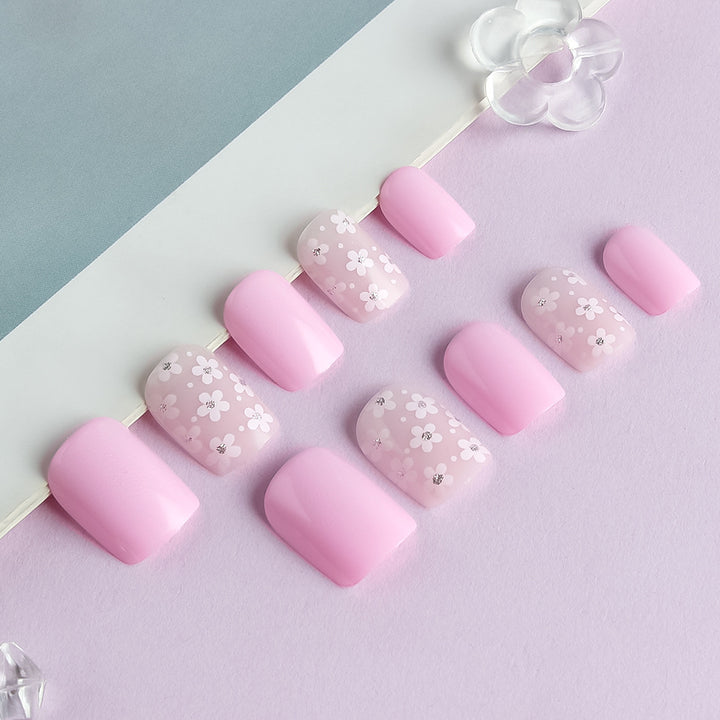 Floral Themed Press-On Nail Art Set Stornfield