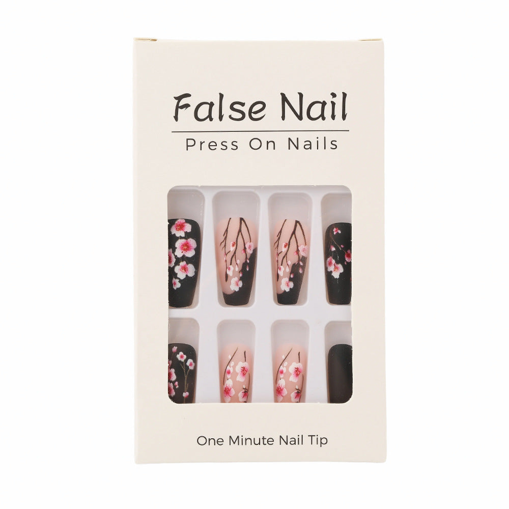 Artificial nails with timeless cherry blossom designs Stornfield