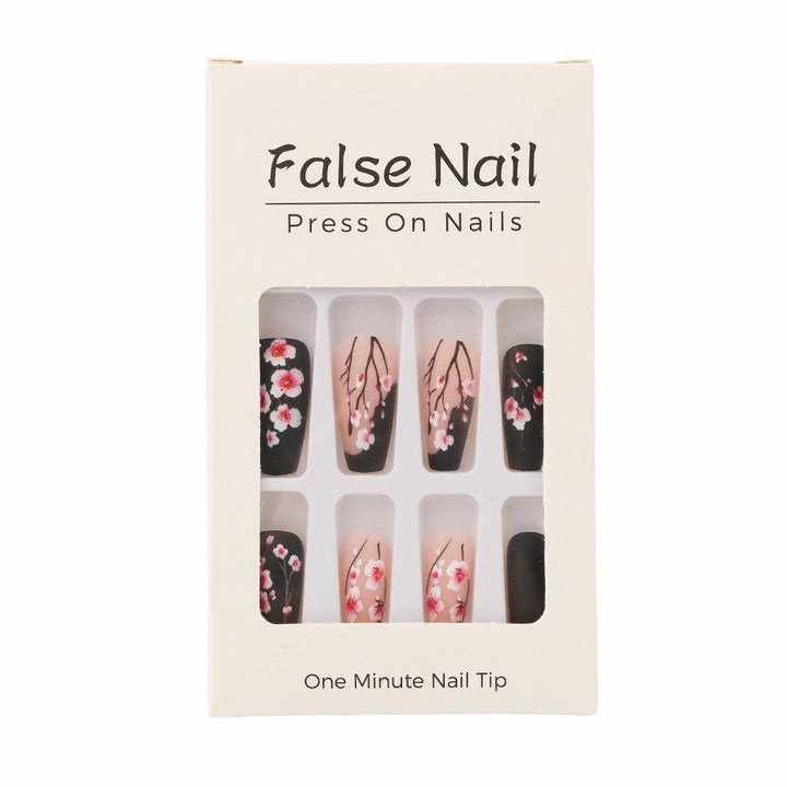 Artificial nails with timeless cherry blossom designs Stornfield