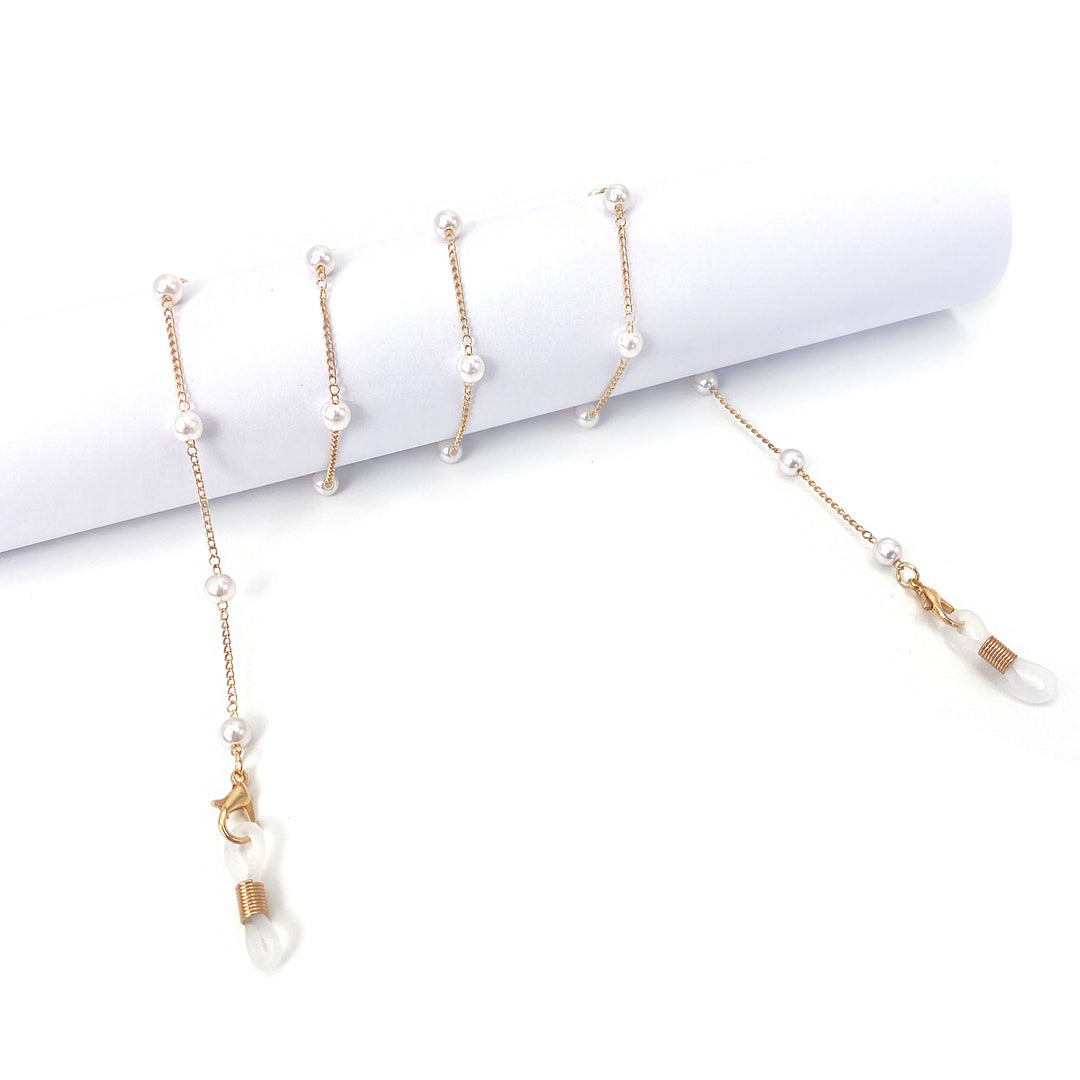 Pearl-Accented Eyewear Chain Stornfield