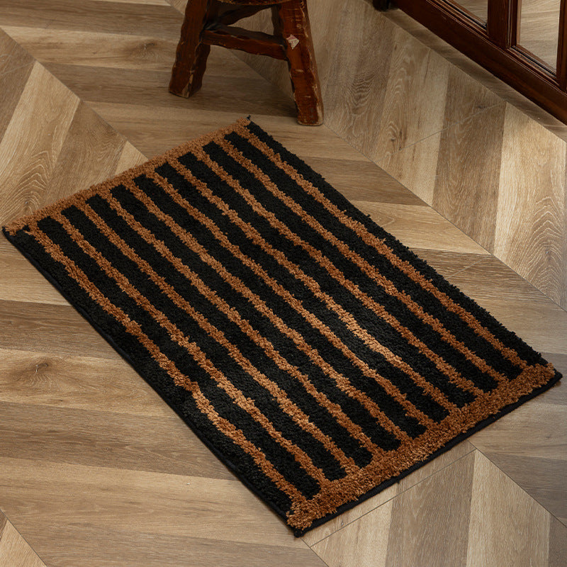 Coconut and polypropylene doormat with non-slip latex backing and striped structure Stornfield