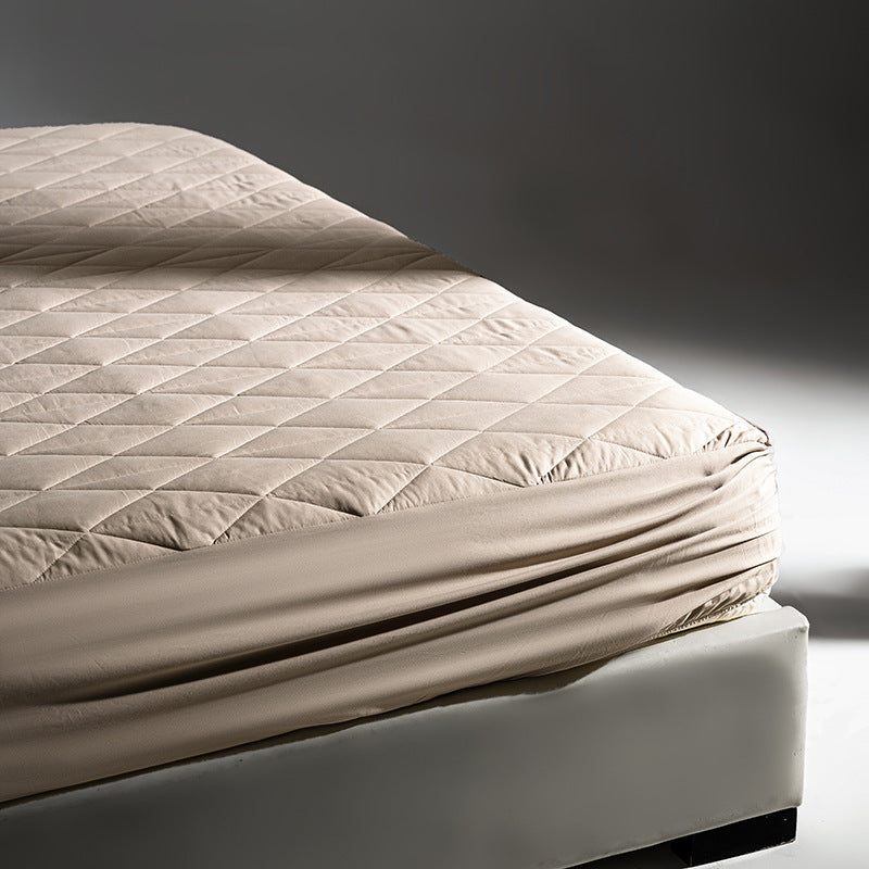 Quilted Fitted Mattress Protector Pad with Deep Elastic Skirt