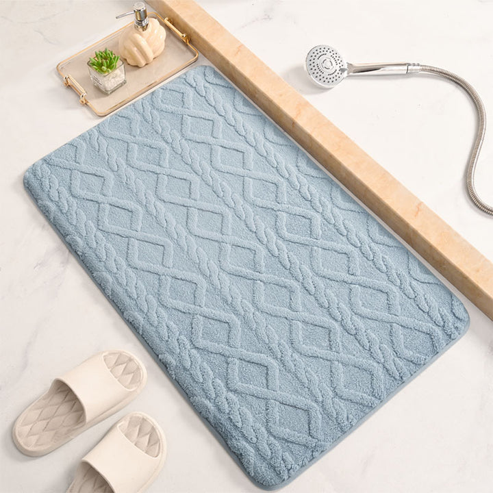 Luxurious Geometric Pattern Bath Mat