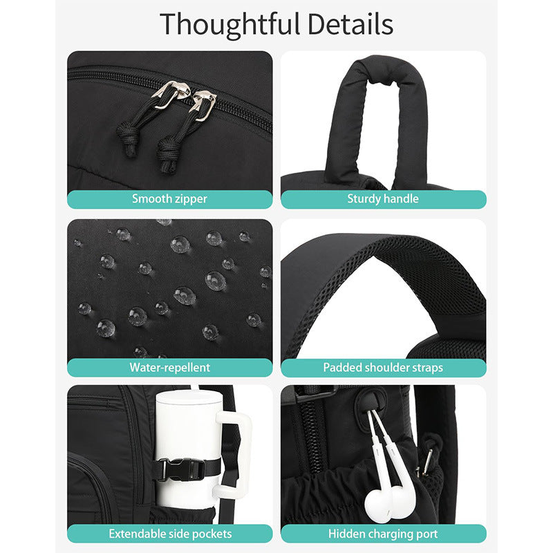 Versatile Travel Backpack with Insulated Drink Holder Stornfield
