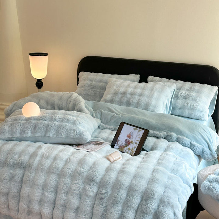 Plush Textured Comforter Set