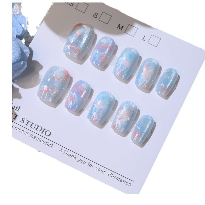 Elegant Press-On Nail Art Set Stornfield