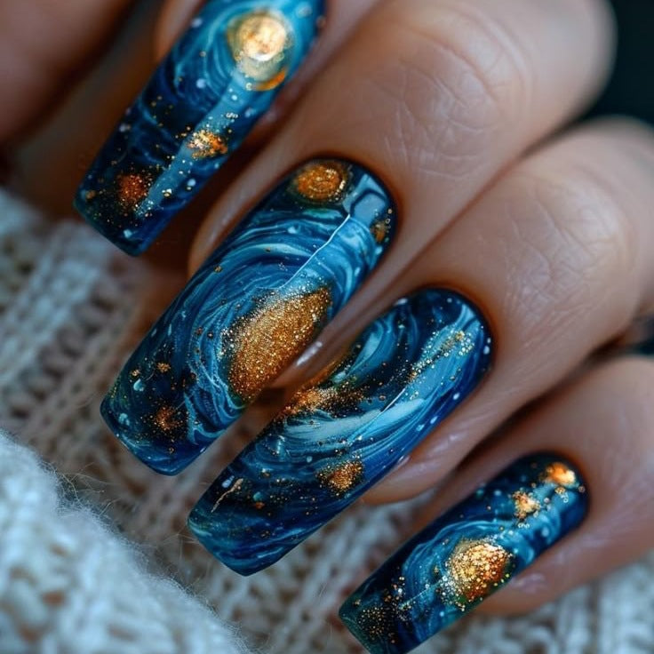 Creative Nail Art Set with Galactic Design Stornfield