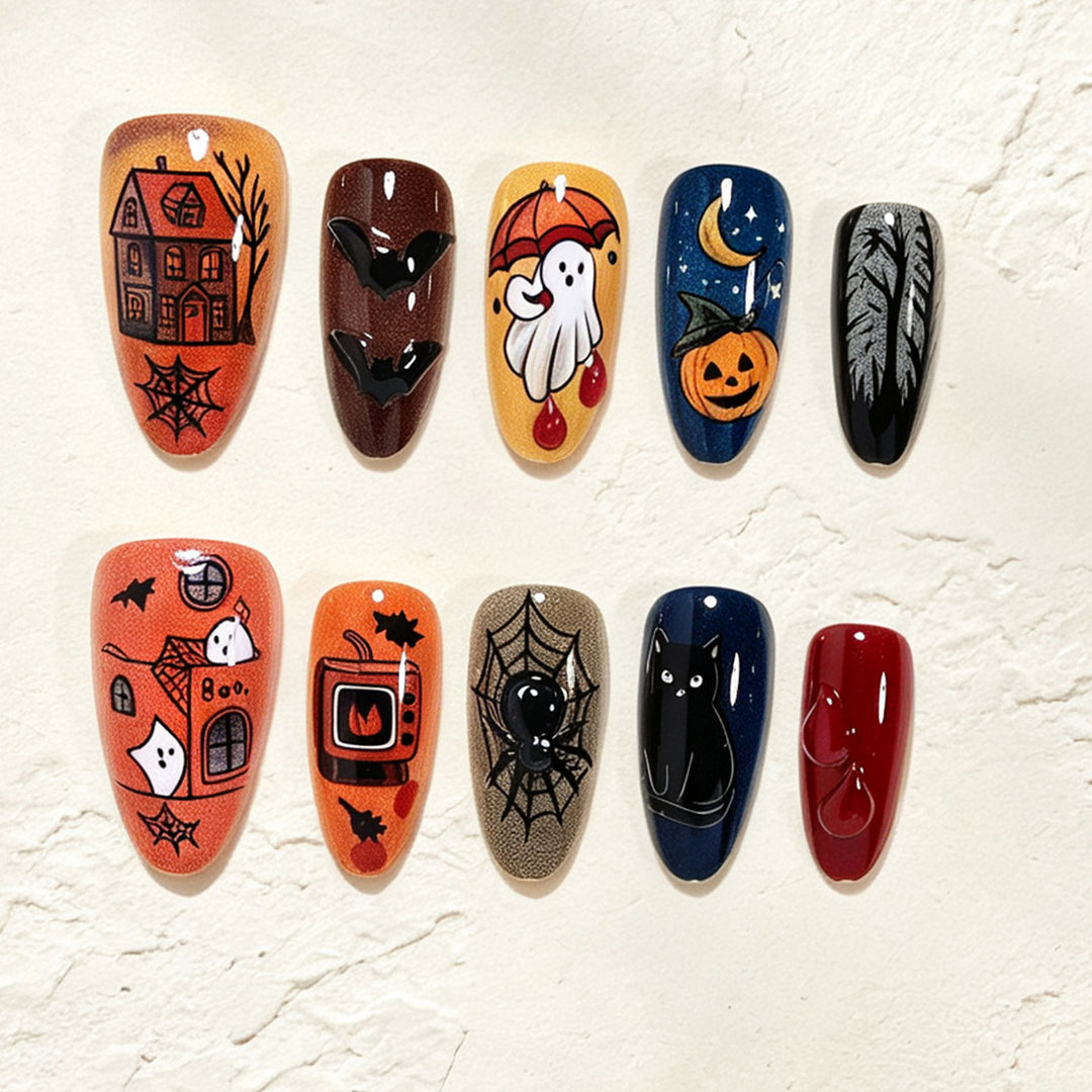 Halloween-Themed Nail Art Design Stornfield