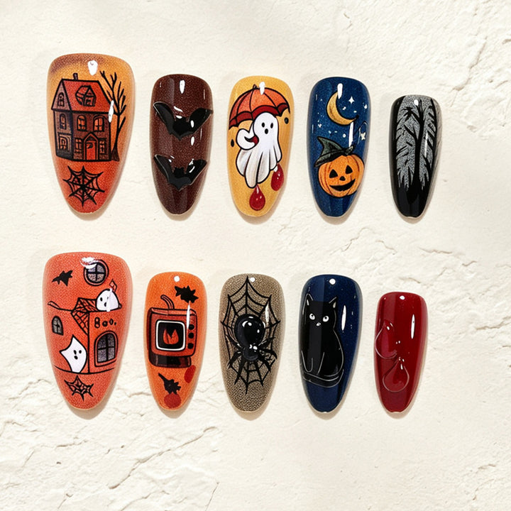 Halloween-Themed Nail Art Design Stornfield