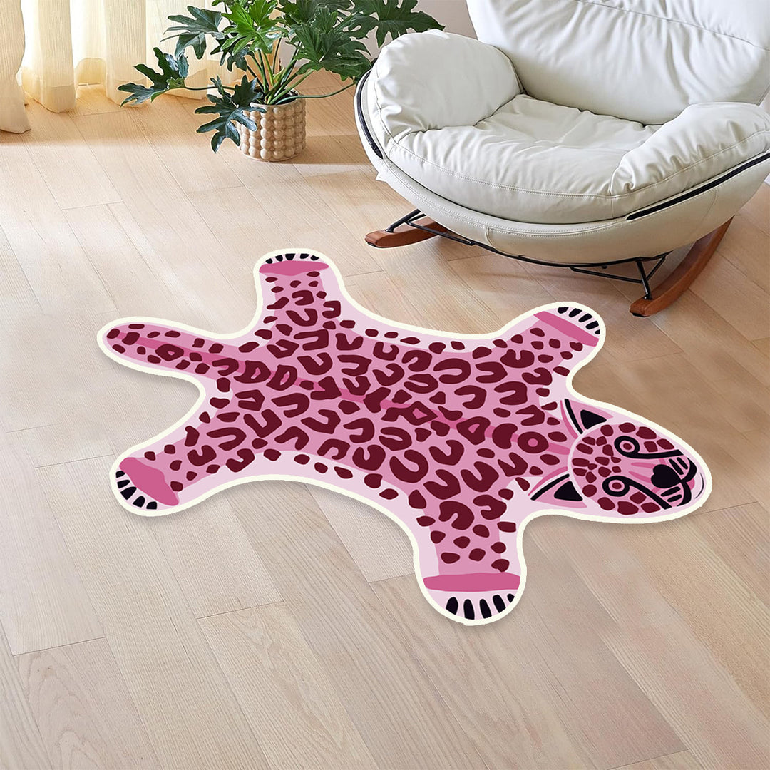 Playful Tiger Shaped Bath Mat