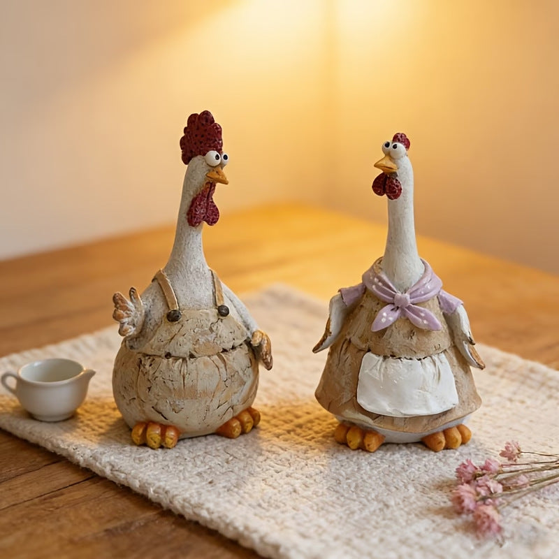 Decorative Hen Figurines