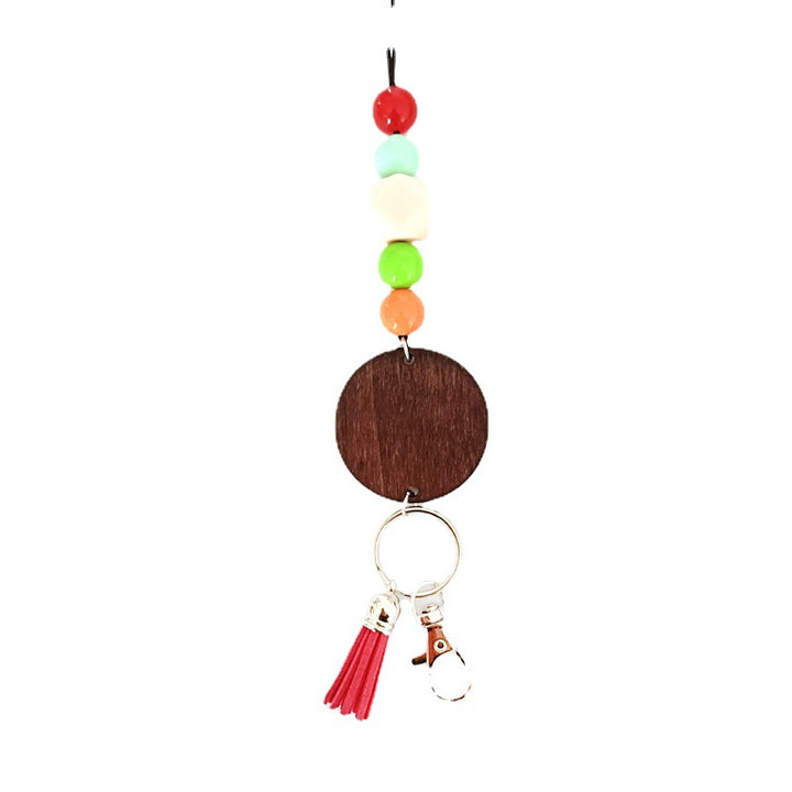 Wooden Beaded Keychain Holder Stornfield