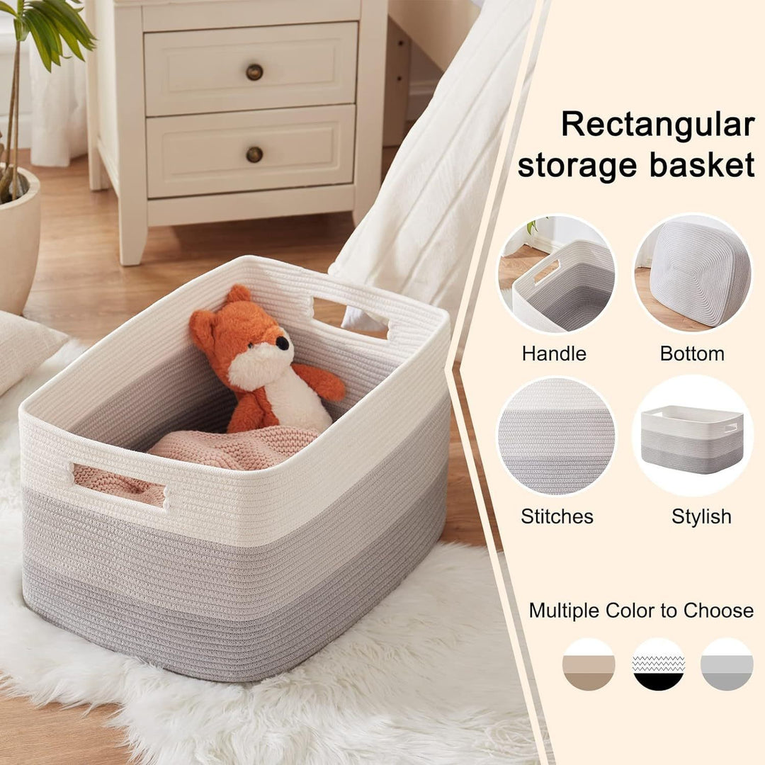 Women Open Storage Basket made of woven material Stornfield
