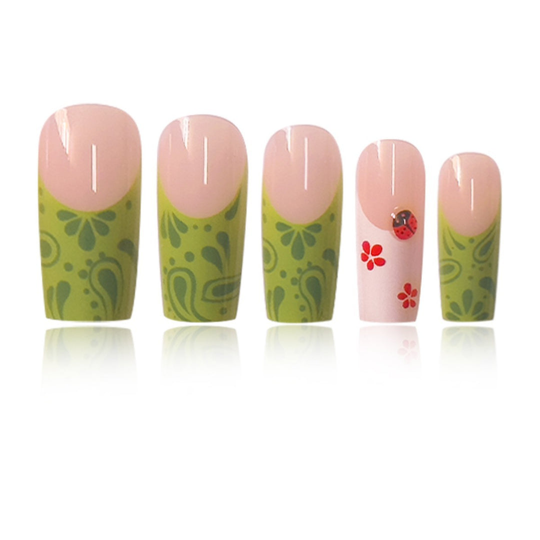 Creative Floral-Inspired Press-On Nail Extensions Stornfield