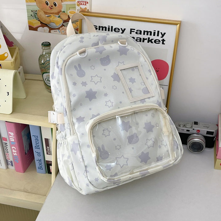 Whimsical Star-Print School Backpack Stornfield
