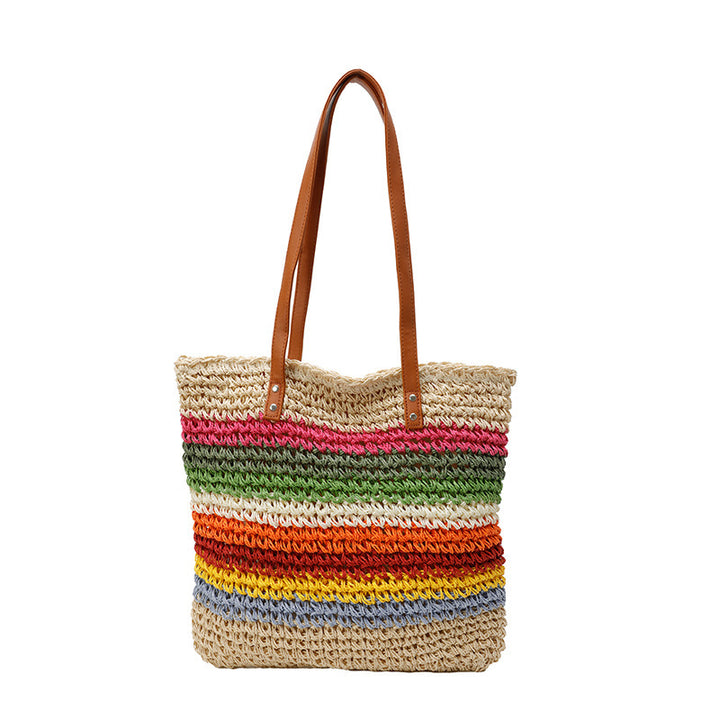 Handcrafted Tote Bag Made from Sustainable Materials with Colorful Stripes Stornfield