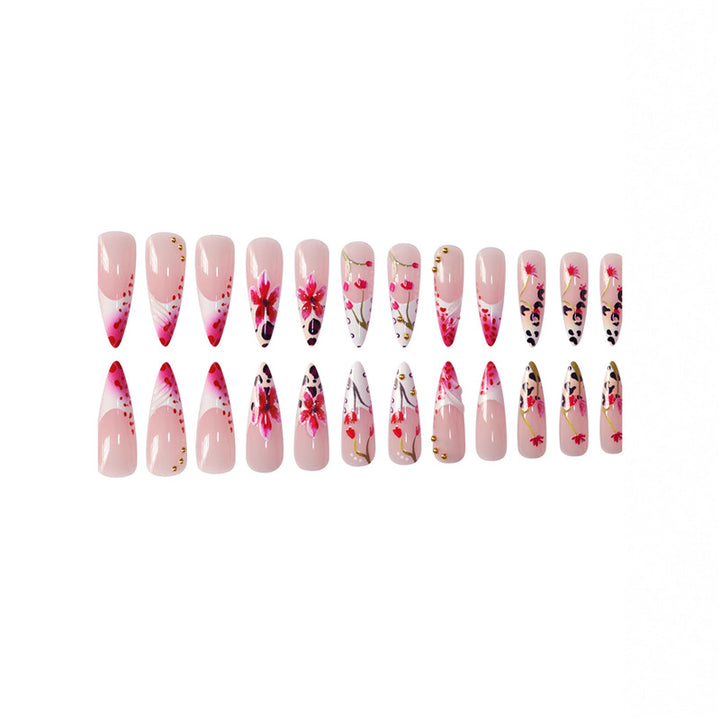 Premium Floral Acrylic Nail Art Set Stornfield