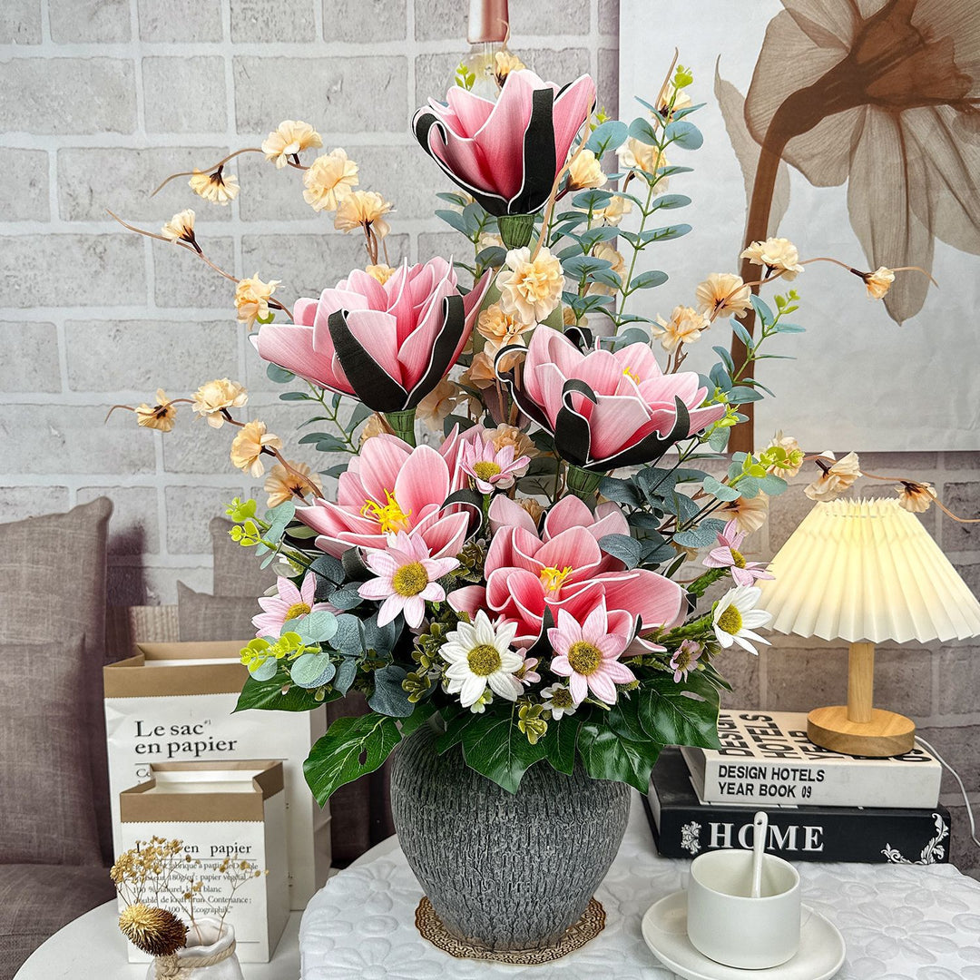 Elegant Lifelike Floral Centerpiece for Interior Decor
