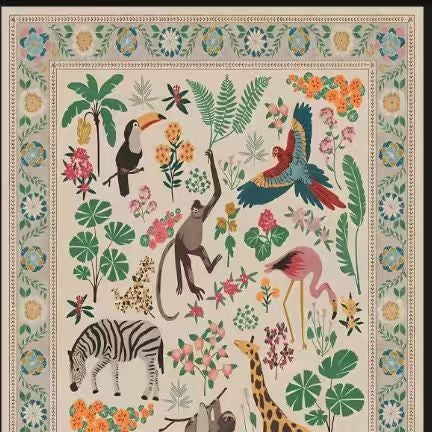 Artistic Tiger-Inspired Area Rug