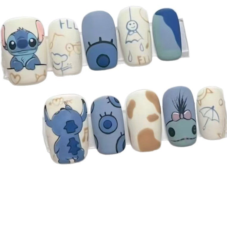 Fun Cartoon Character Press-On Nail Art Kit Stornfield