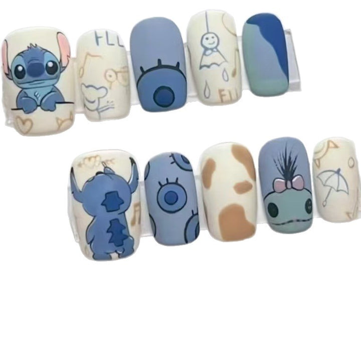 Fun Cartoon Character Press-On Nail Art Kit Stornfield