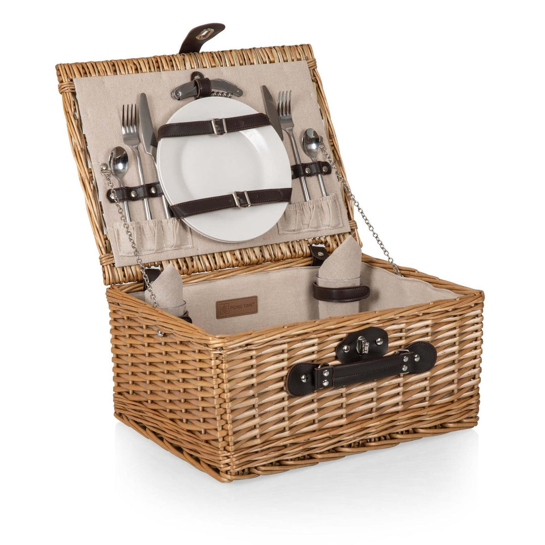 Women's picnic basket with integrated dish set and stylish details Stornfield