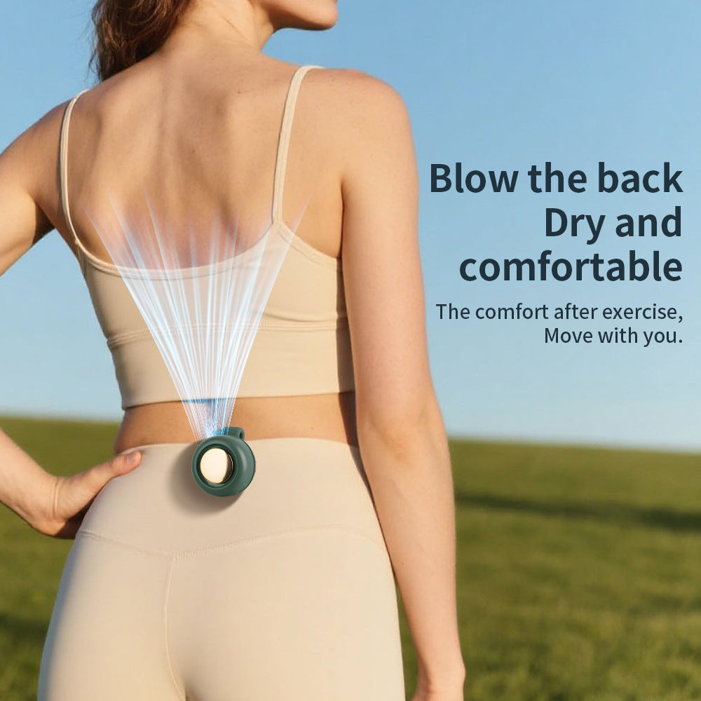 Cooling portable clip-on personal fan with warm LED light and rechargeable battery Stornfield