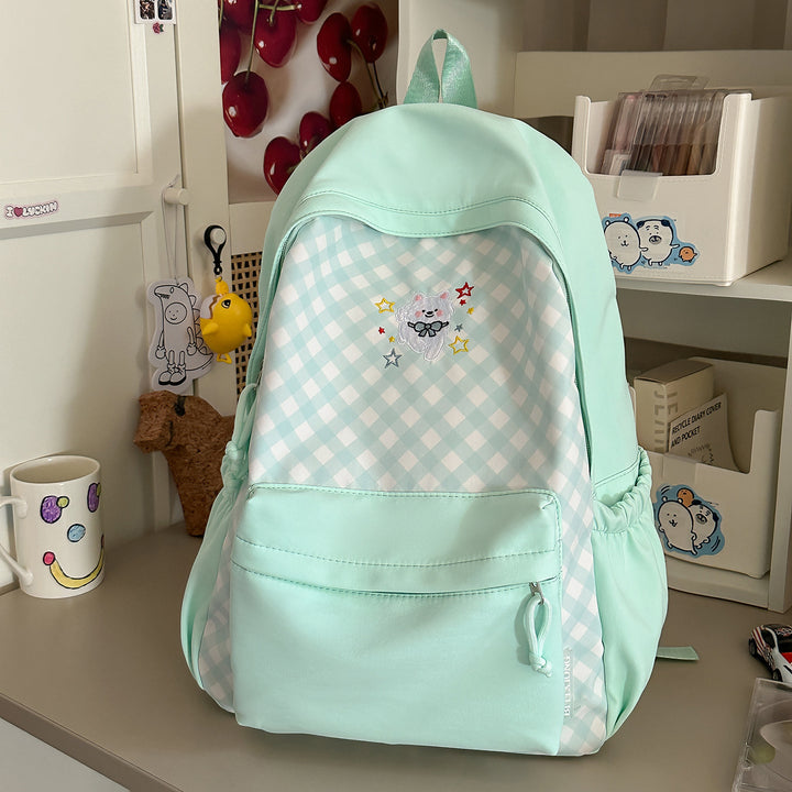 Cute Decorative Checked Pattern Backpack Stornfield