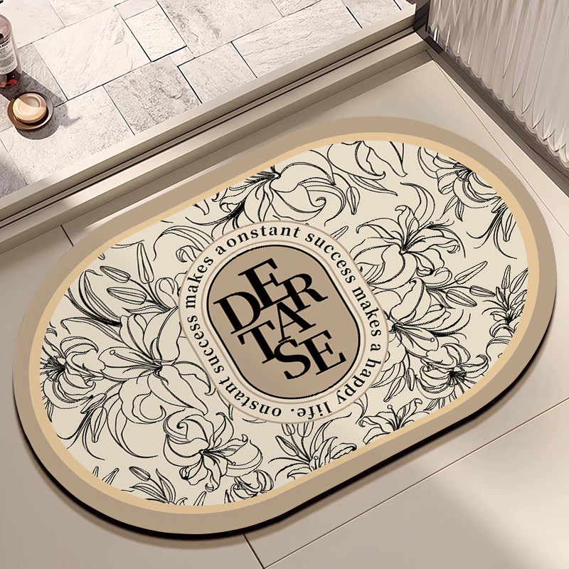 Floral Patterned Bath Mat Stornfield