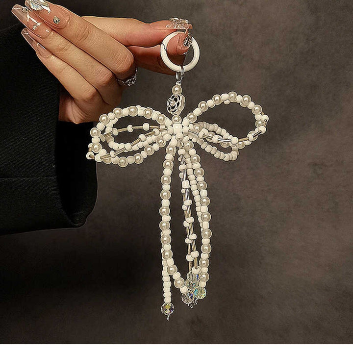 Decorative Beaded Bow Keychain Stornfield