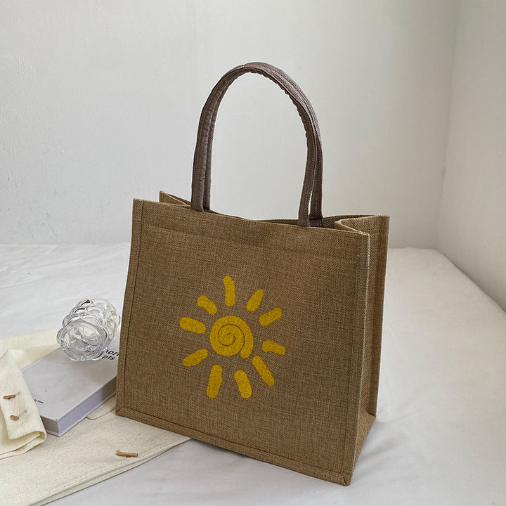 Casual Jute Shopping Tote