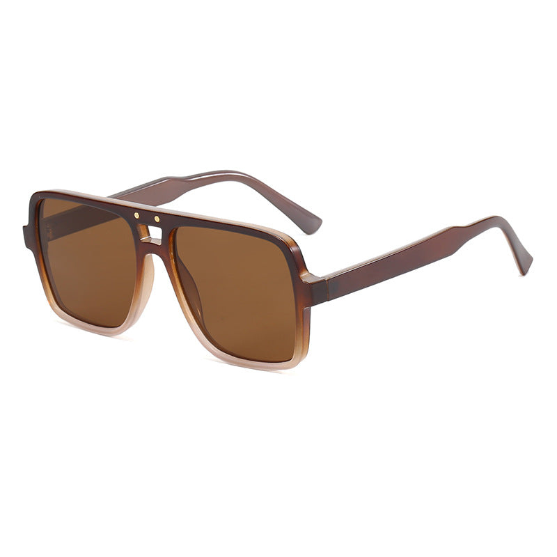 Women's square oversized sunglasses with trendy transparent frame Stornfield