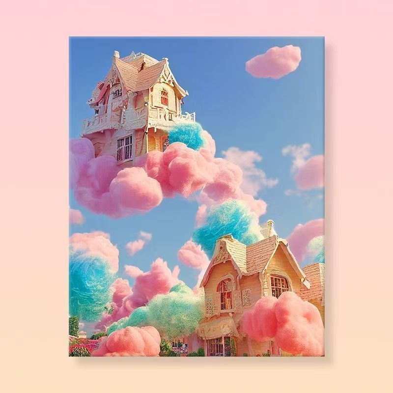 Whimsical Fantasy Landscape Canvas Art Stornfield