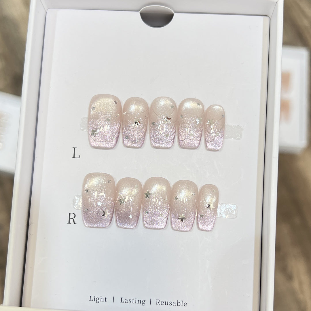 Starry Glitter Press-On Nail Set Stornfield