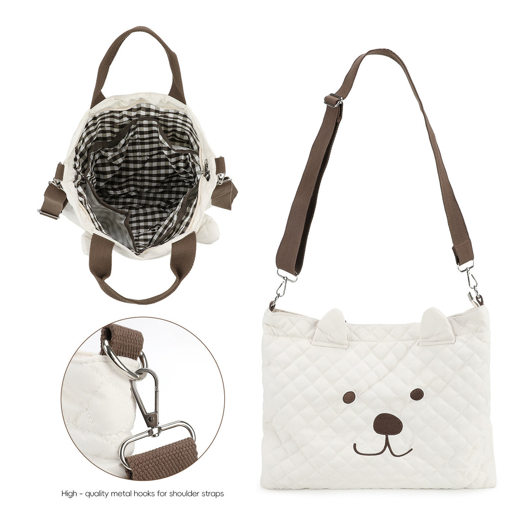 Teddy Bear Motif Tote Bag Stornfield