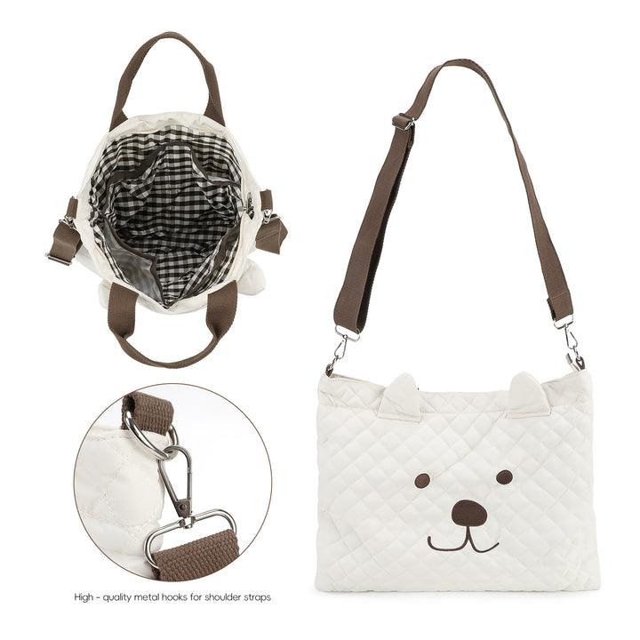 Teddy Bear Motif Tote Bag Stornfield
